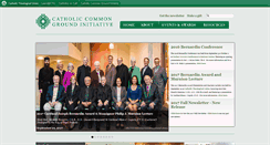 Desktop Screenshot of catholiccommonground.org
