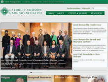 Tablet Screenshot of catholiccommonground.org